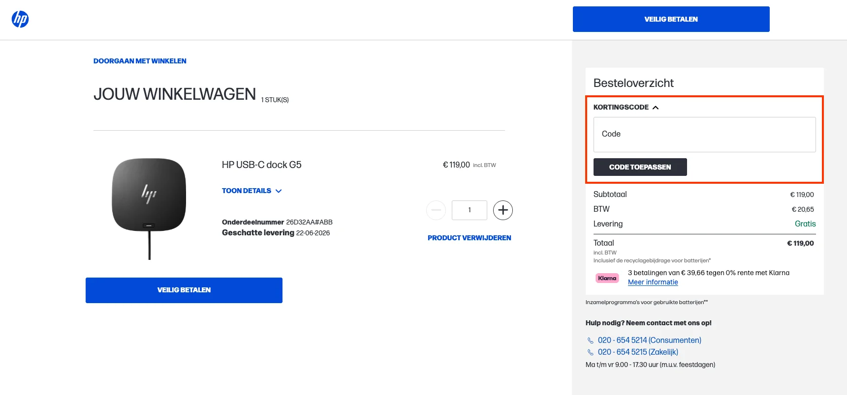 Zo gebruik je een HP kortingscode - HP