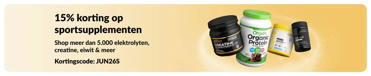 Bewijs van coupon - iHerb - IHerb kortingscode: [[5% korting]] op sportsupplementen
