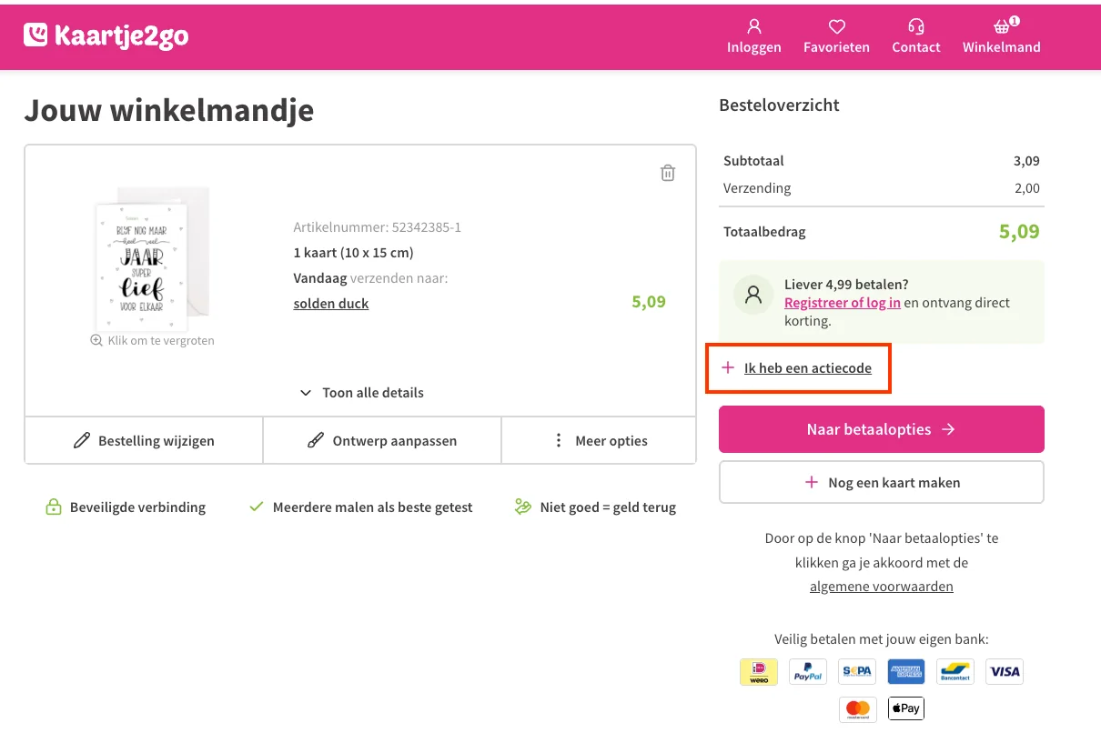 Zo gebruik je een Kaartje2go kortingscode - Kaartje2go