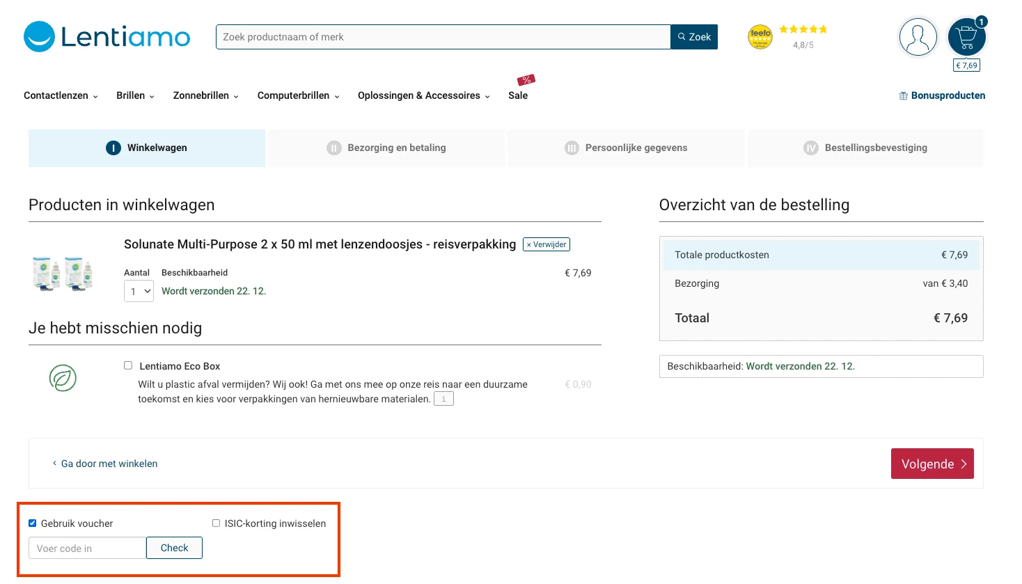 Hoe gebruik je de kortingscode - Lentiamo