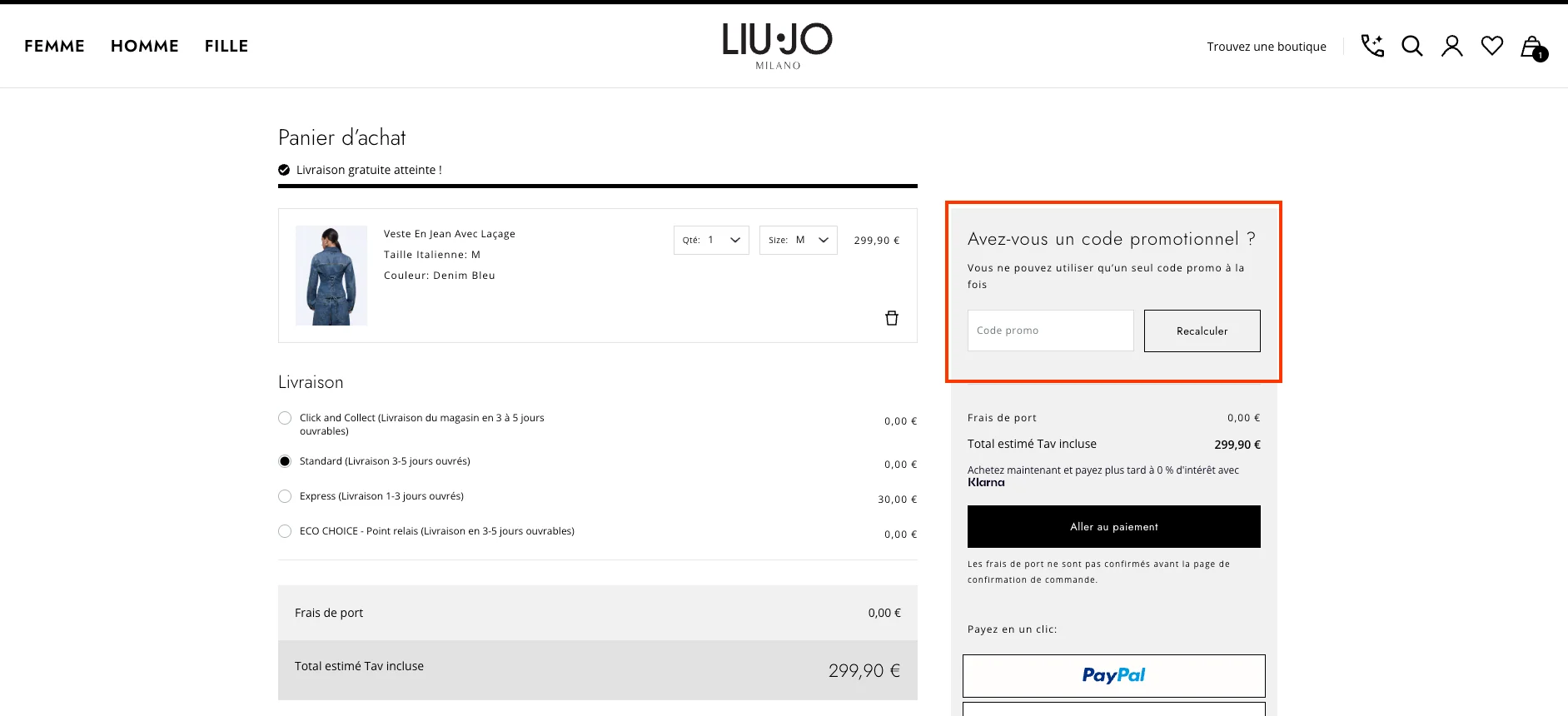 Hoe gebruik je de kortingscode - Liu Jo