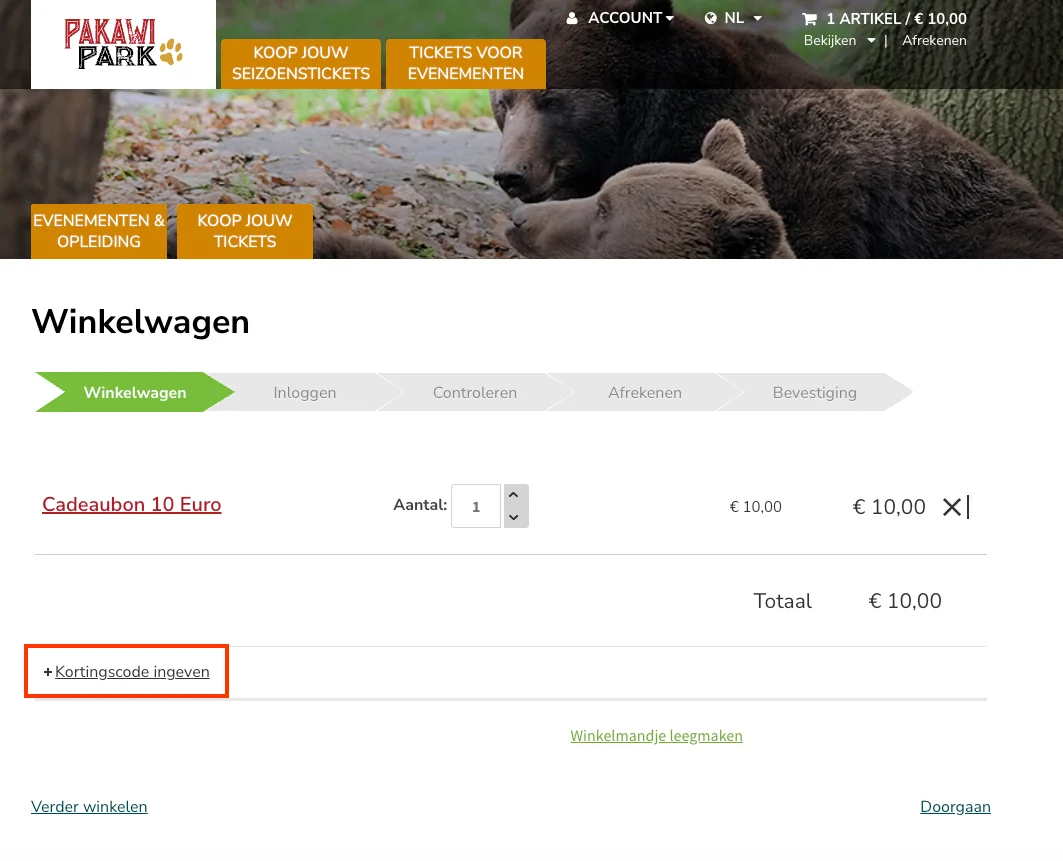 Zo gebruik je een Pakawi Park kortingscode - Pakawi Park