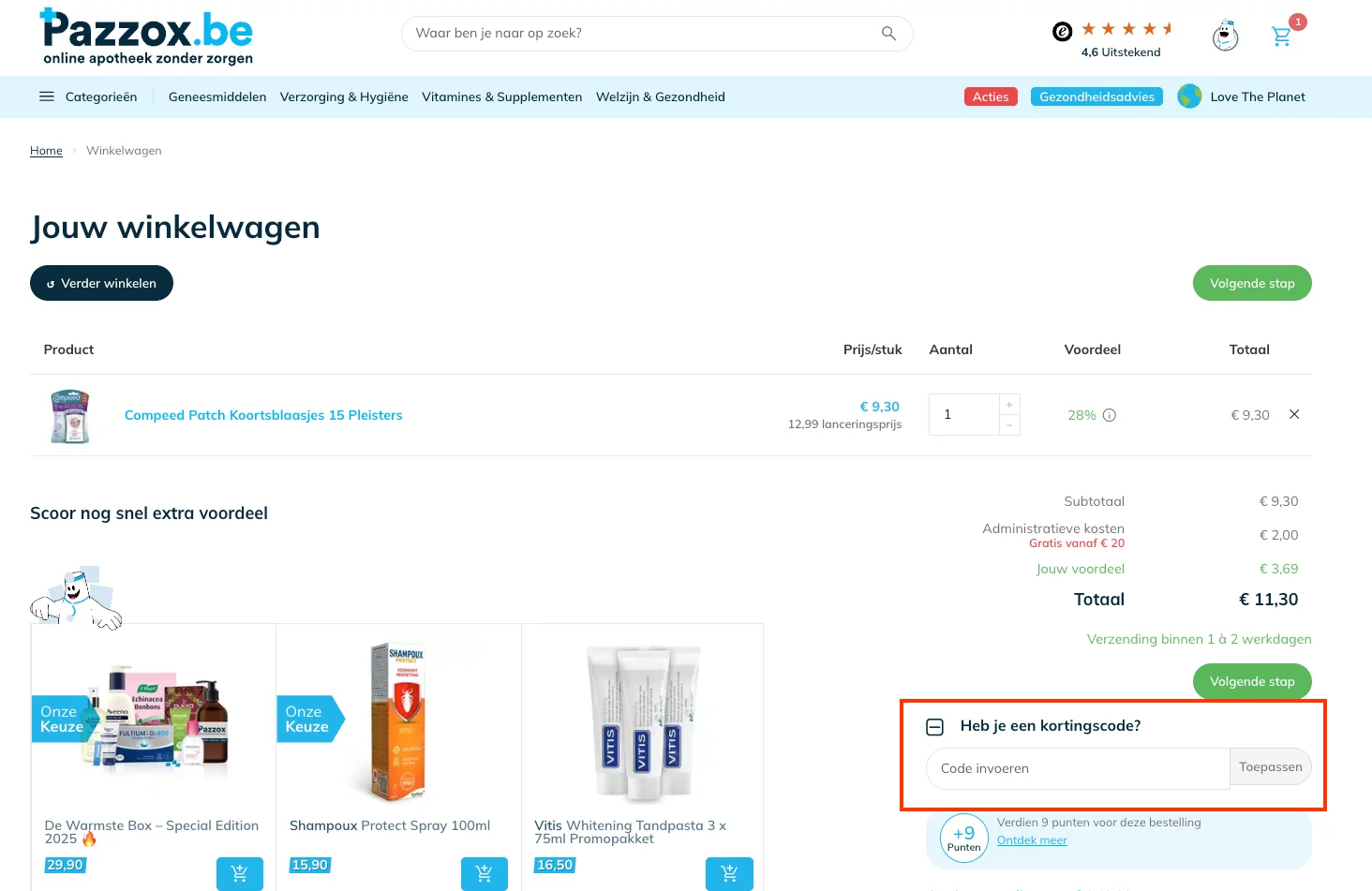 Hoe gebruik je de kortingscode - Pazzox