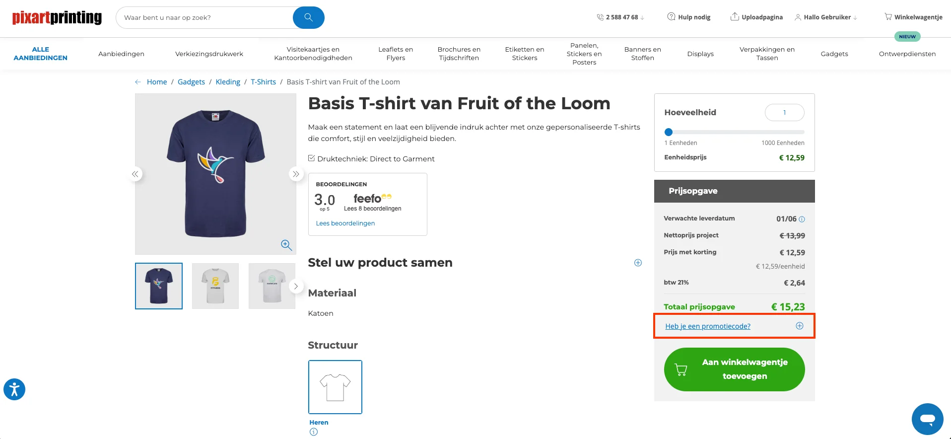 Zo gebruik je een Pixartprinting kortingscode - Pixartprinting