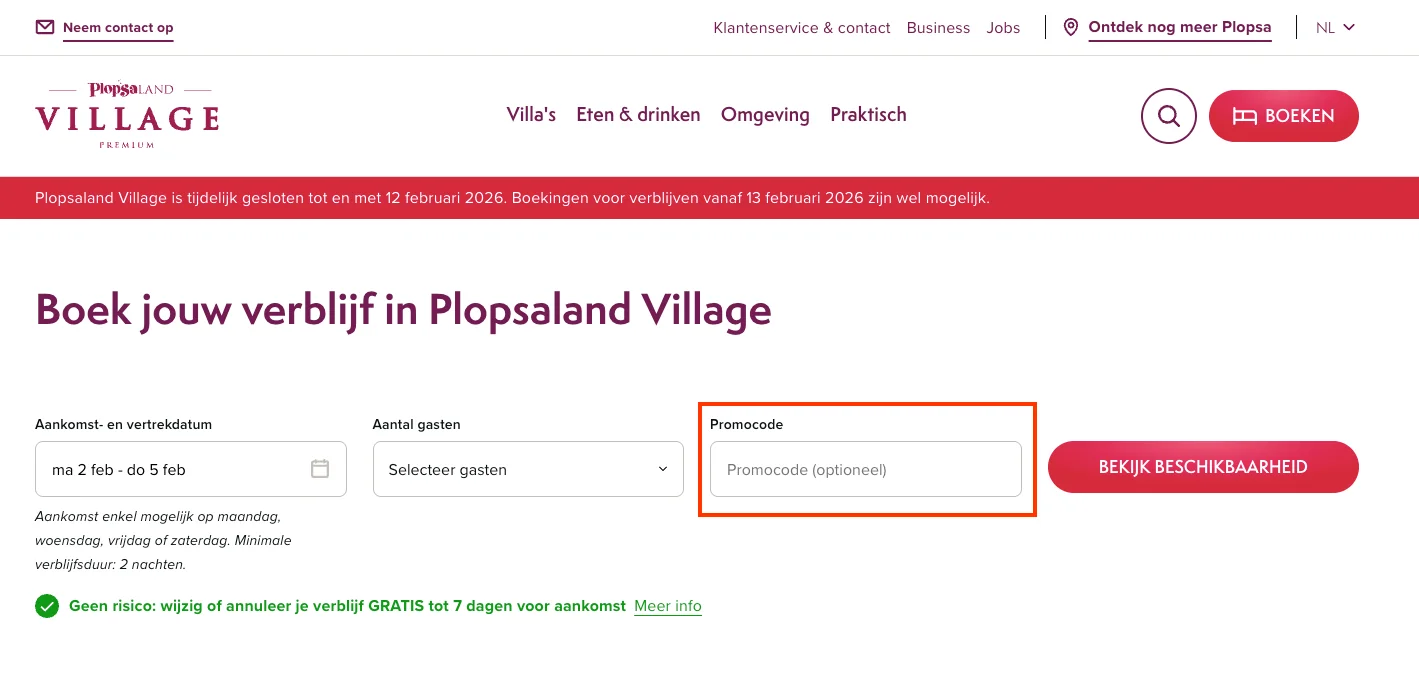 Hoe gebruik je de kortingscode - Plopsaland