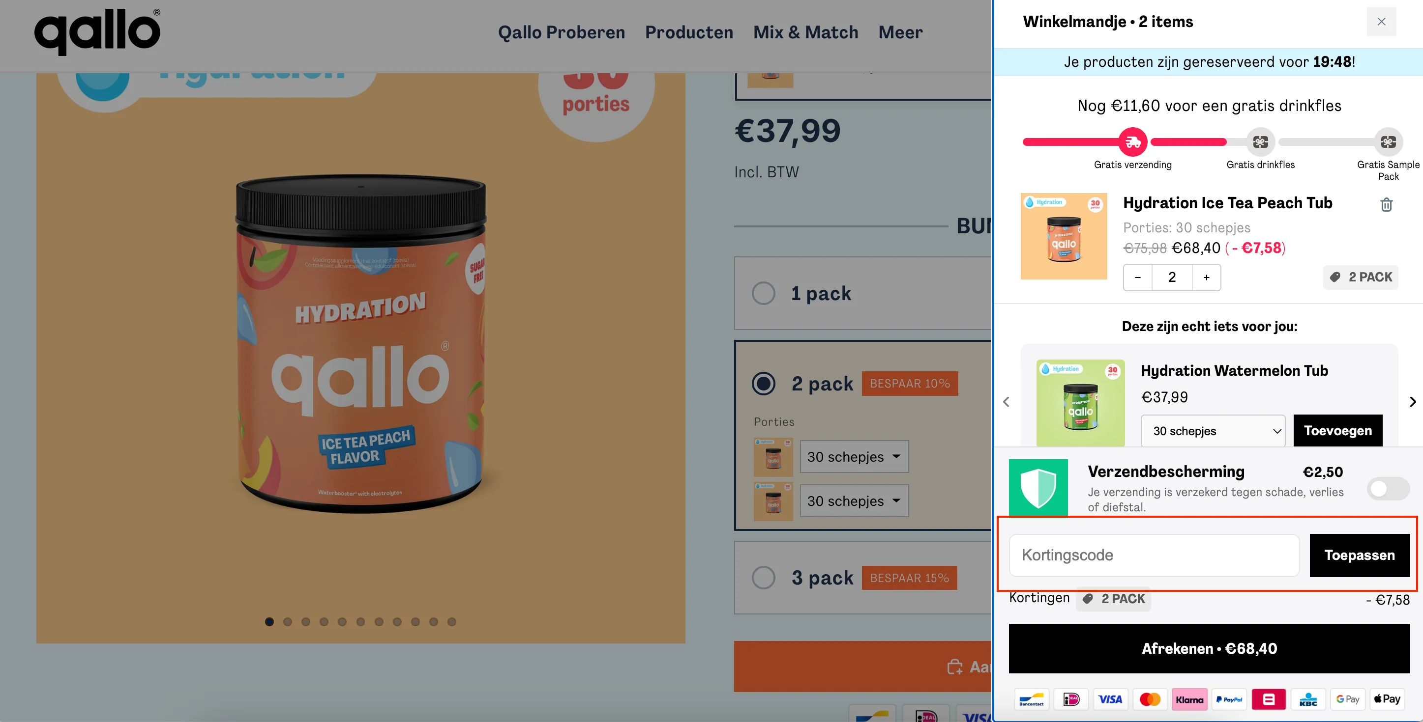 Hoe gebruik je de kortingscode - Qallo