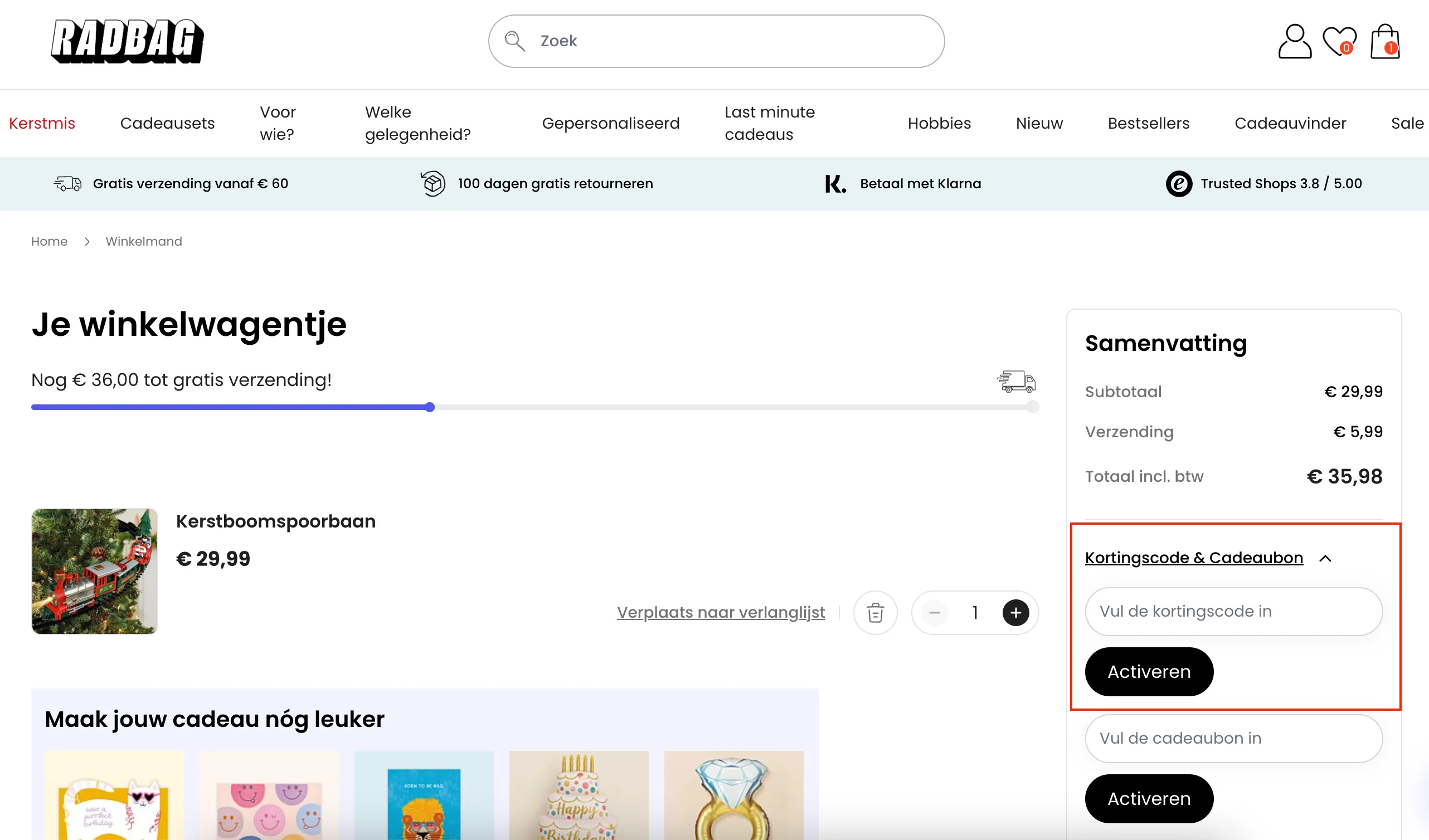 Hoe gebruik je de kortingscode - Radbag