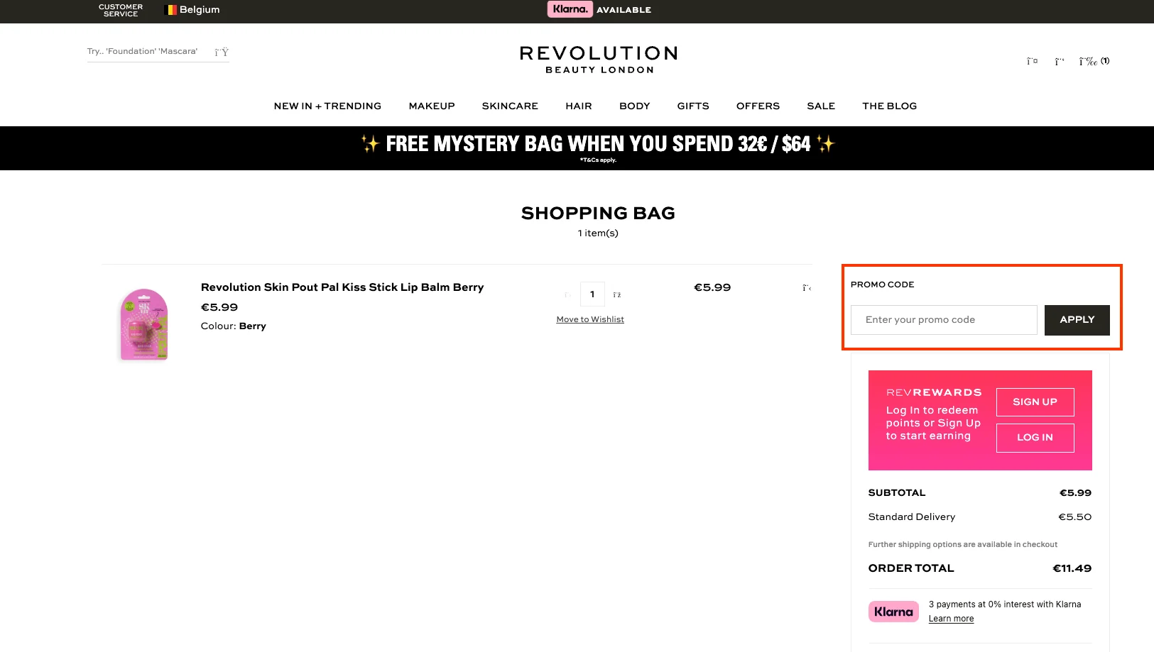 Hoe gebruik je de kortingscode - Revolution Beauty