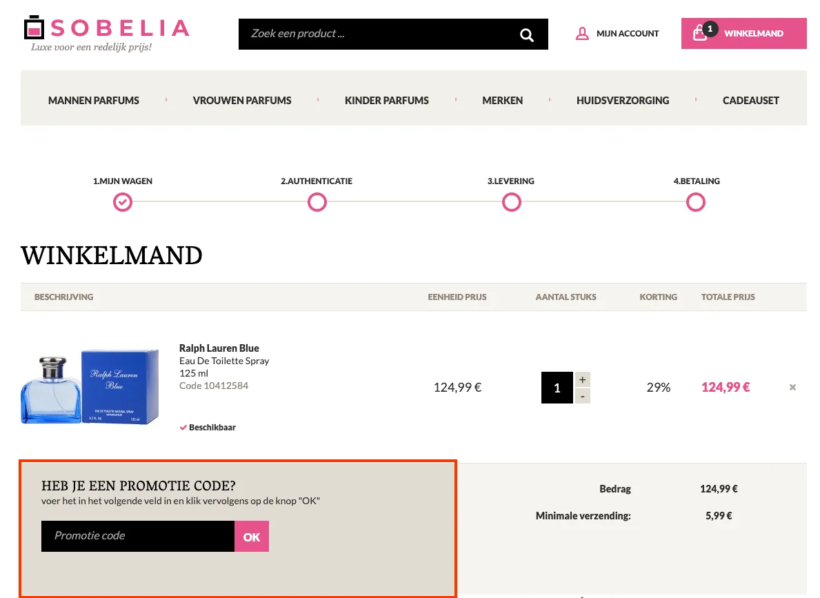 Hoe gebruik je de kortingscode - Sobelia