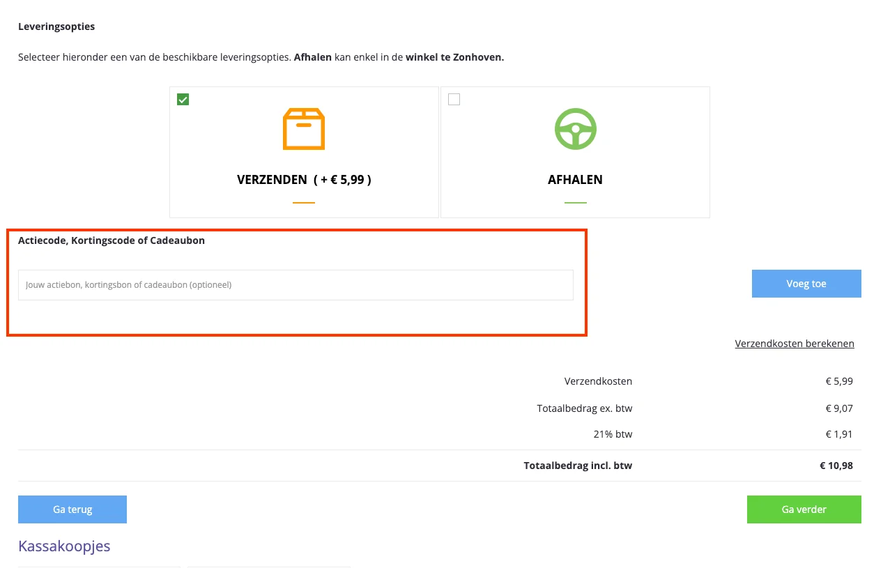 Hoe gebruik je de kortingscode - Spelhuis
