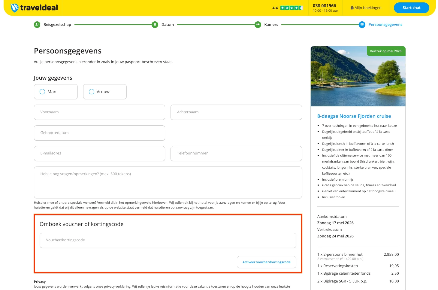Hoe gebruik je de kortingscode - Traveldeal