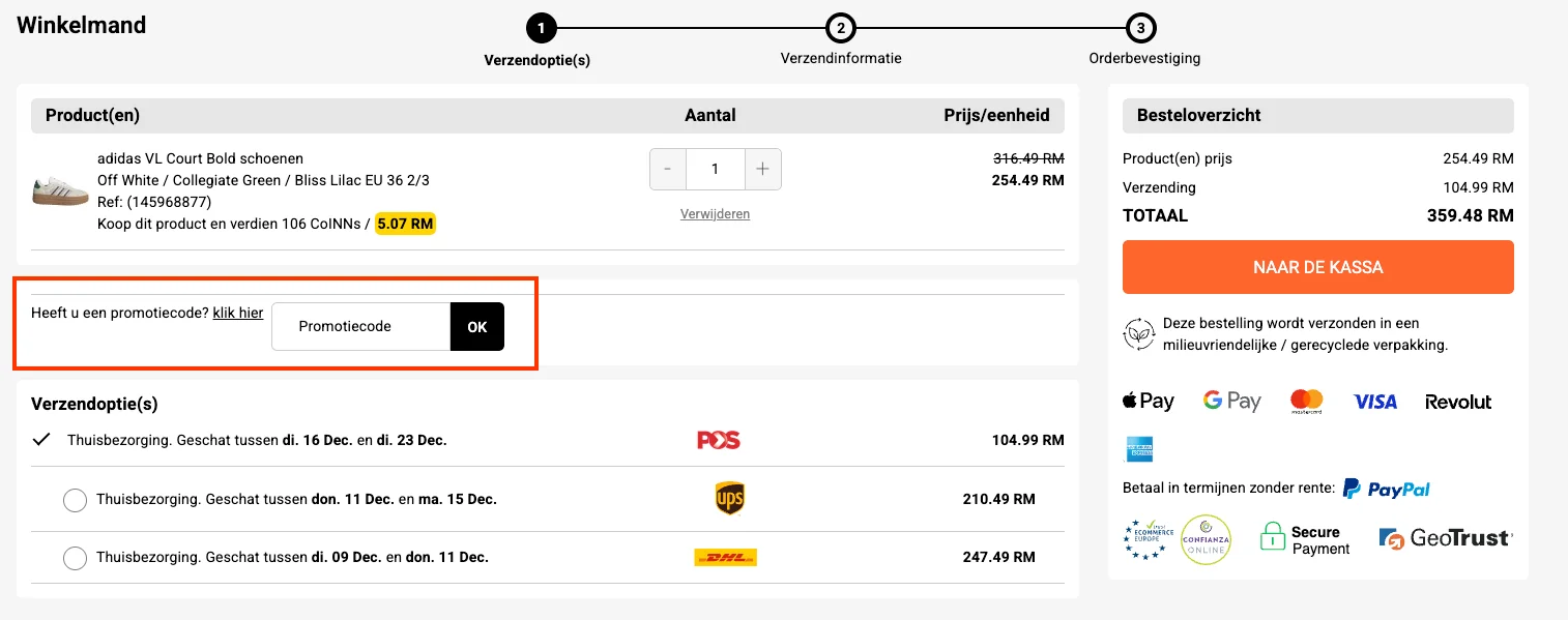 Hoe gebruik je de kortingscode - Trekkinn