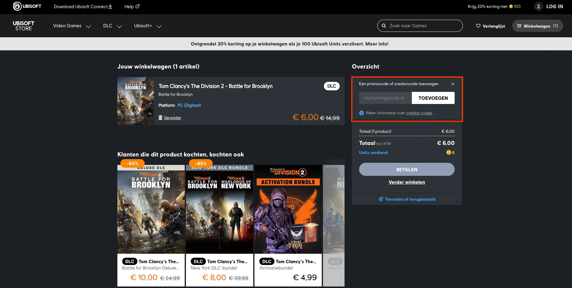 Hoe gebruik je de kortingscode - Ubisoft