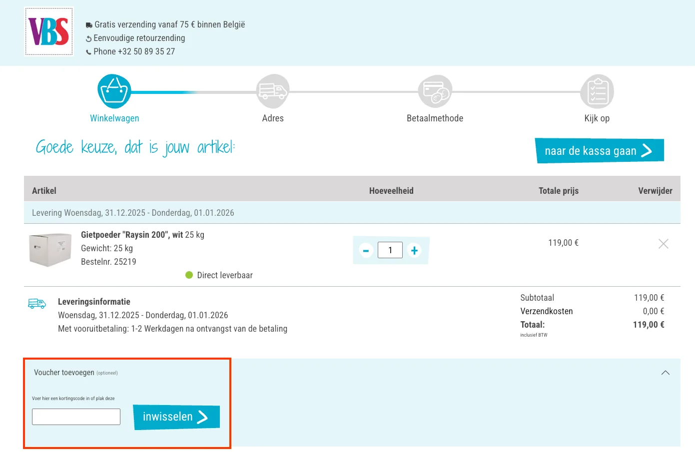 Hoe gebruik je de kortingscode - VBS Hobby