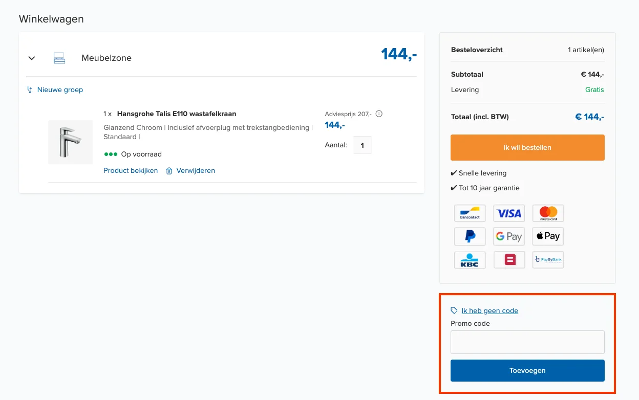 Hoe gebruik je de kortingscode - X2O