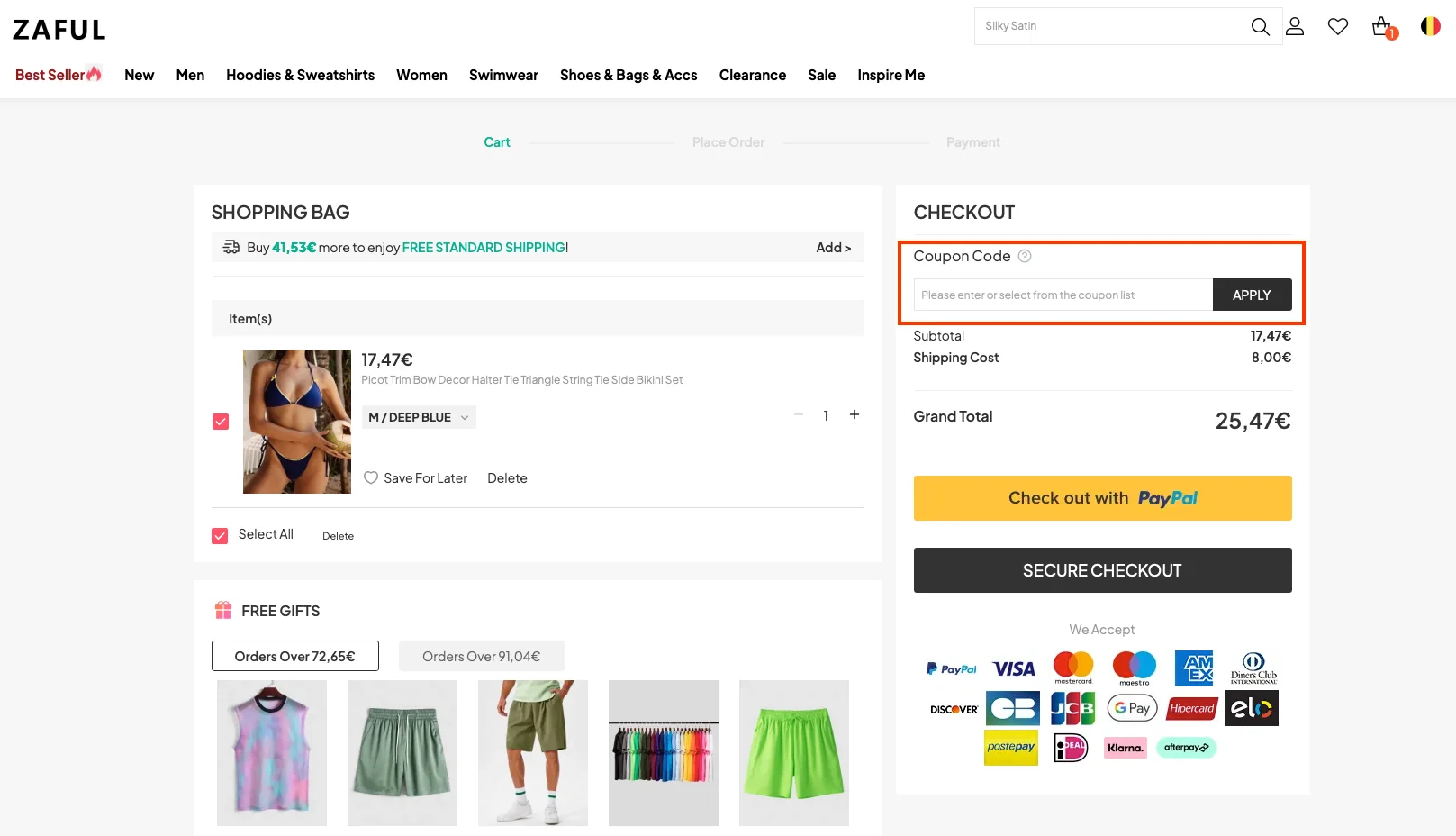 Hoe gebruik je de kortingscode - Zaful